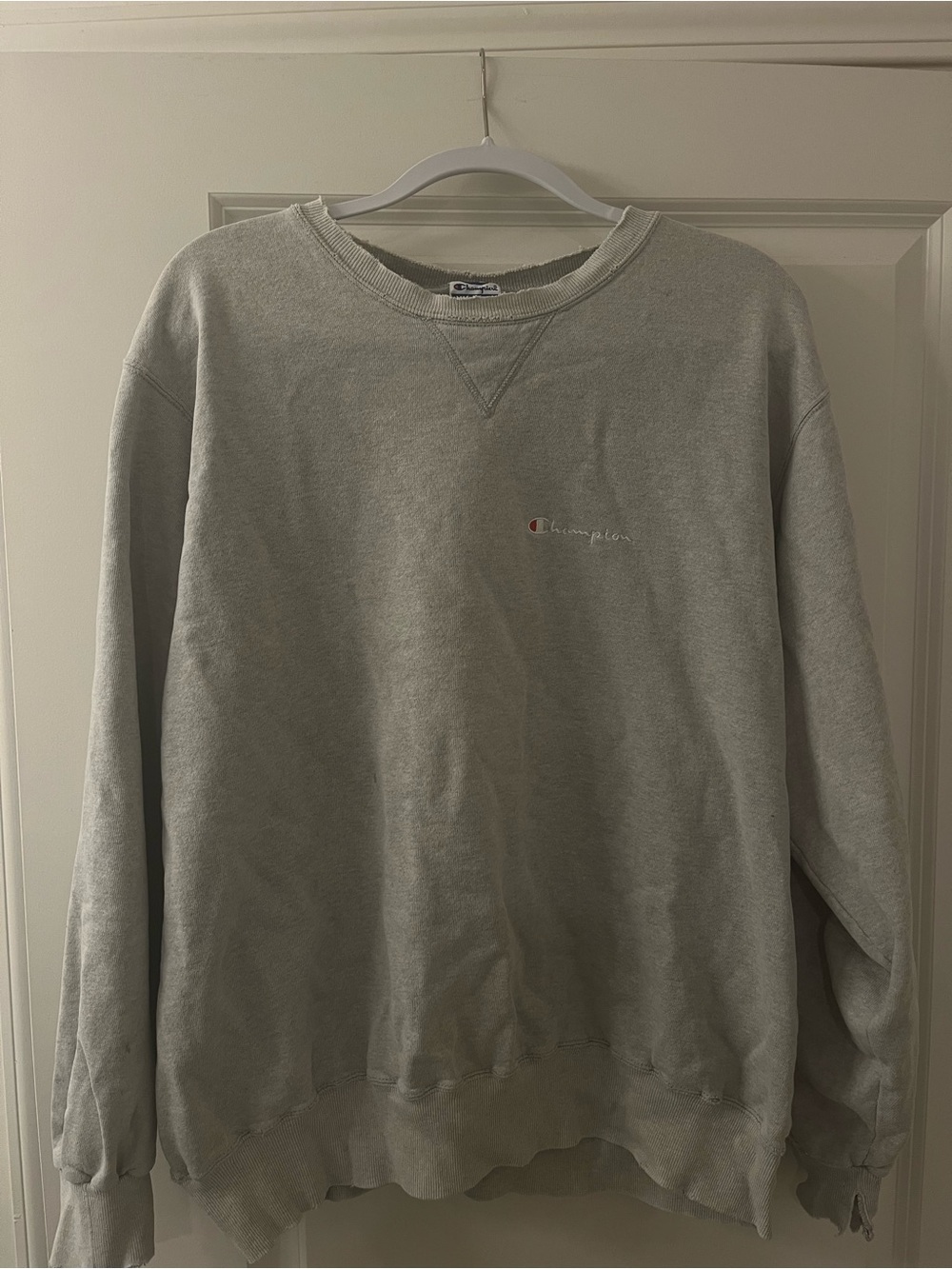 Vintage 90s Champion Blue Tag Crewneck Sweatshirt XL Heather Grey